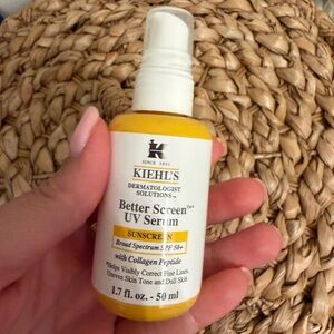 Kiehl's Yellow and White Better Screen UV Serum SPF 50+ Sunscreen Bottle